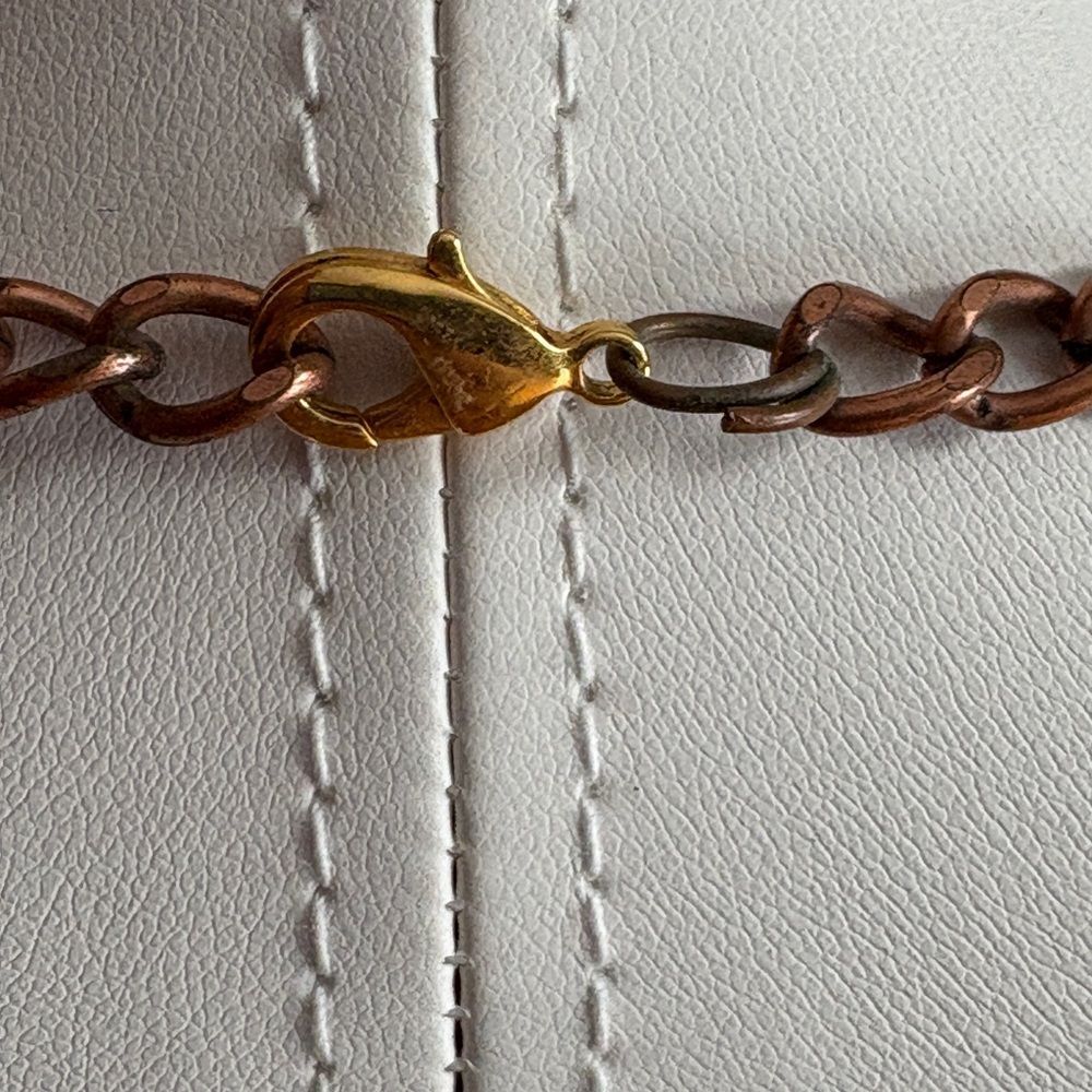 Copper Decorative Cross Necklace - Picture 3 of 10